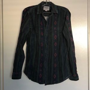 Long Sleeve Button Up Flannel